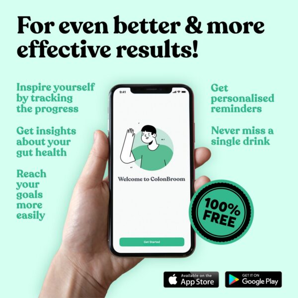 Batido de fibra para digestión saludable con sabor a fresa