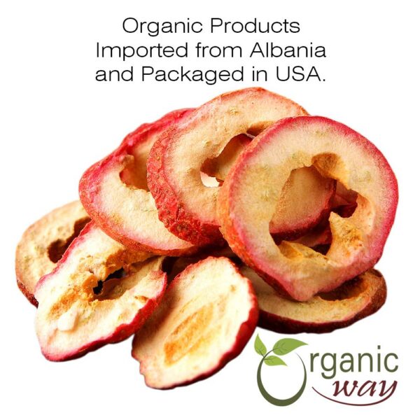 Envase con etiqueta orgánica Hawthorn Berries