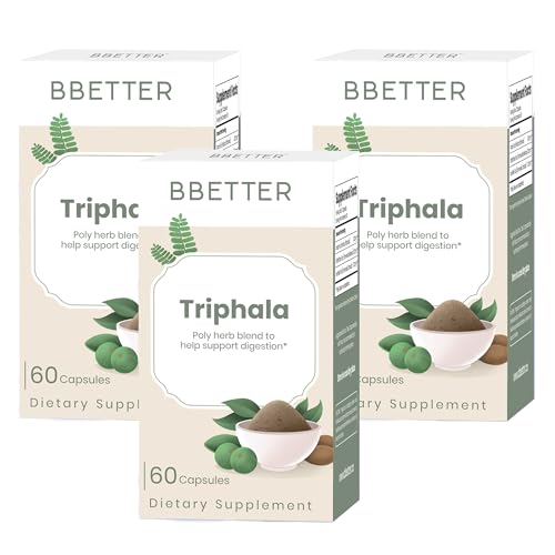 Version 1.0.0 Botella BBETTER Triphala suplemento herbal para digestión
