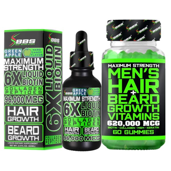 Kit BBS BEST BEARD STUFF para crecimiento saludable de barba