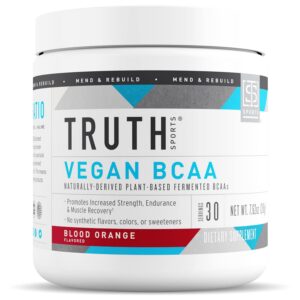 Polvo vegan BCAA en frasco