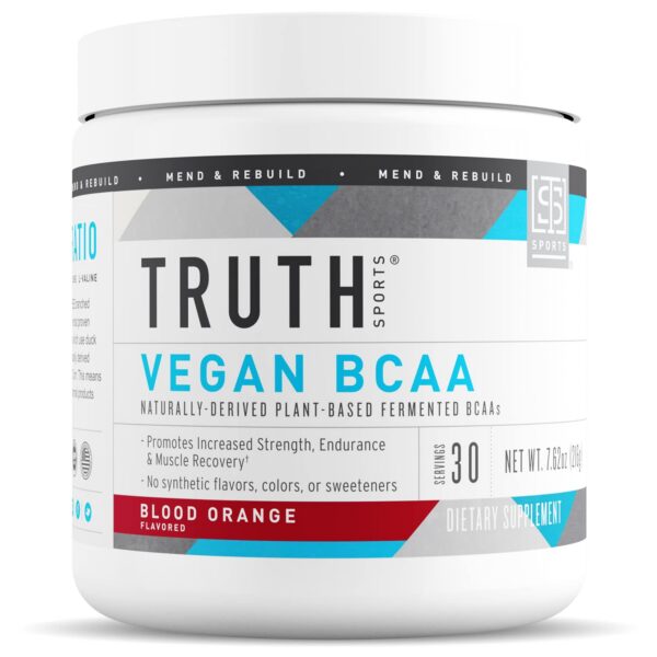 Version 1.0.0 Polvo vegan BCAA en frasco