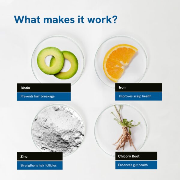 Be Bodywise gomitas sin azúcar para salud capilar