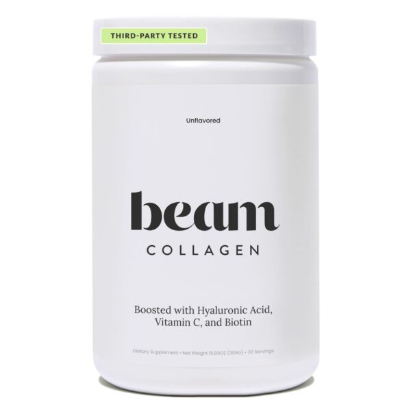 Beam Collagen Powder frente al envase