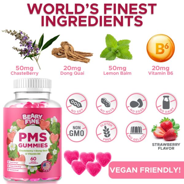 Etiqueta Beary Fine PMS Gummies