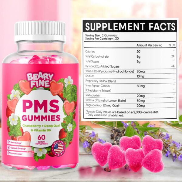 Envase Beary Fine PMS Gummies