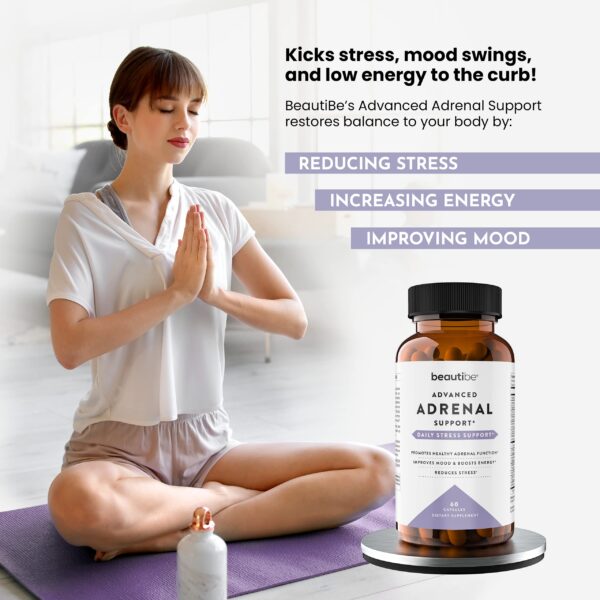 Frasco de BeautiBe Adrenal Support