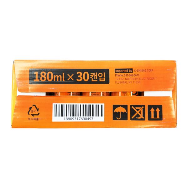 Bebida coreana ginseng rojo diseño paquete 30 latas