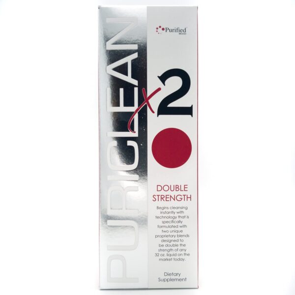 Bebida desintoxicante Puriclean X2 de Wellgenix - frasco frontal