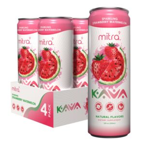 Bebida efervescente de kava sabor fresa sandía MITRA9