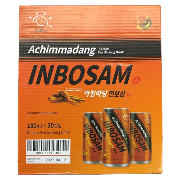 Bebida ginseng rojo coreano Achimmadang paquete 30 latas