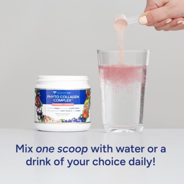 Gundry MD Phyto Collagen Complex mezclado en bebida