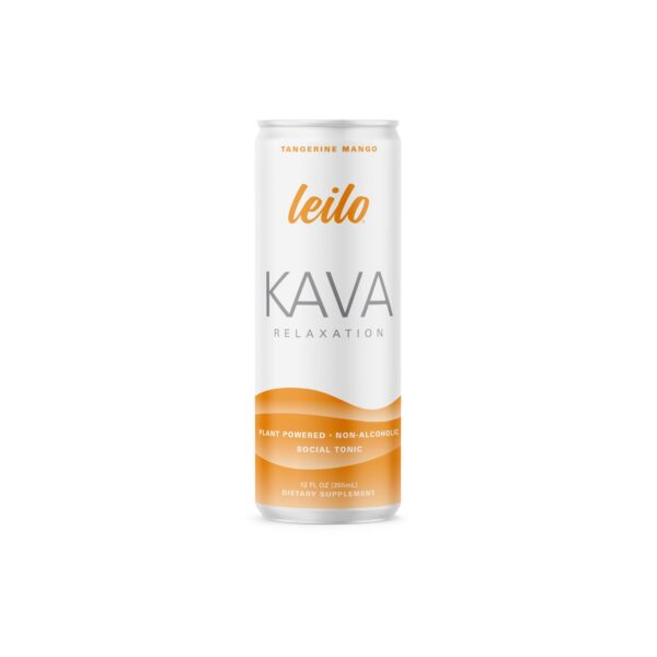 Bebida relajante LEILO kava mandarina mango en lata