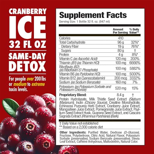 Bebida Rescue Detox ICE elimina toxinas cuerpo sabor arándano