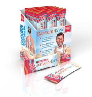 bebida sunburn tropical punch caja 20 alivio quemaduras solares