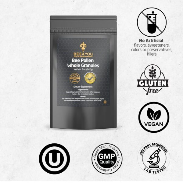 Etiqueta frontal del producto Bee and You