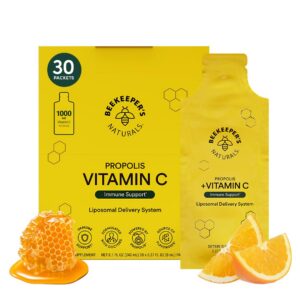 Frente del envase Beekeeper's Naturals Propolis Liposomal Vitamin C