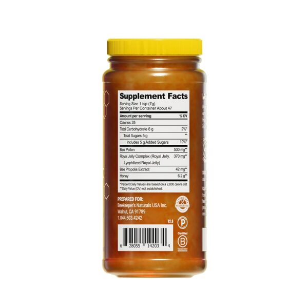 Etiqueta Beekeeper's Naturals Honey