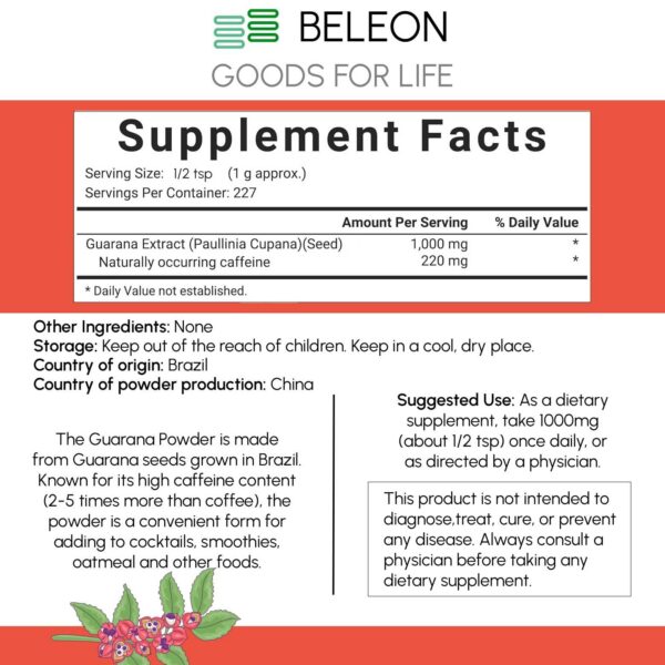 Envase de guaraná Beleon