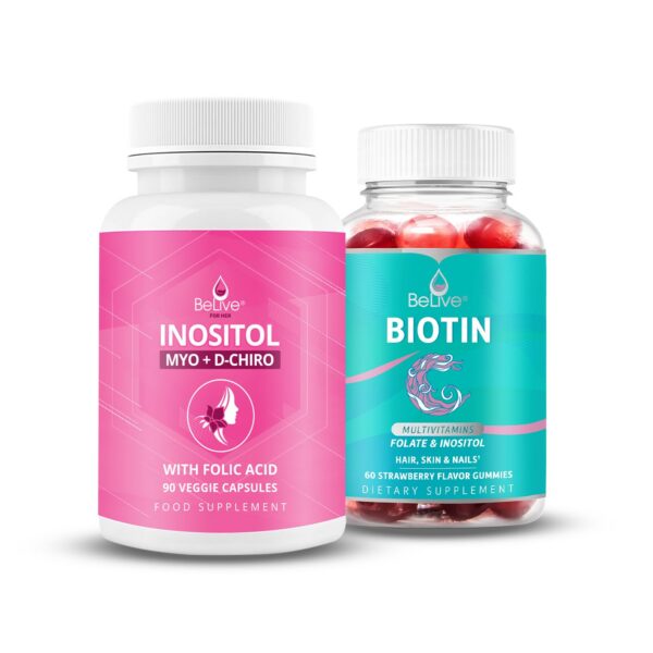 BeLive suplemento inositol biotina cabello piel uñas saludables