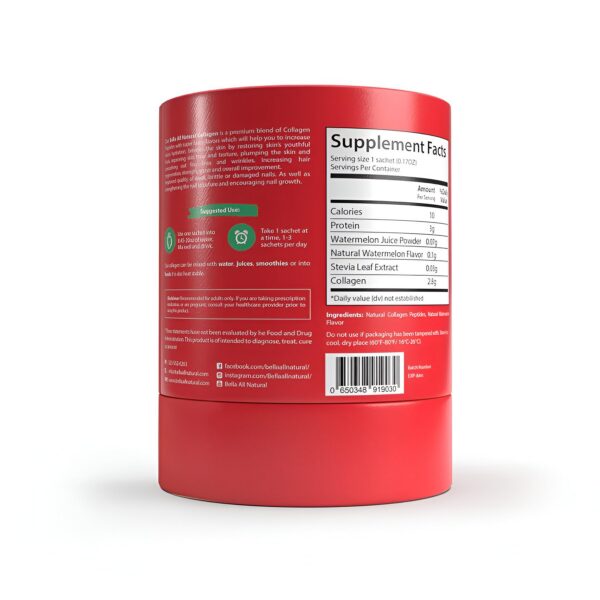 Caja Bella All Natural colágeno sandía