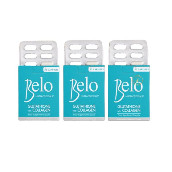 Cápsulas Belo Glutathione + Collagen contenido