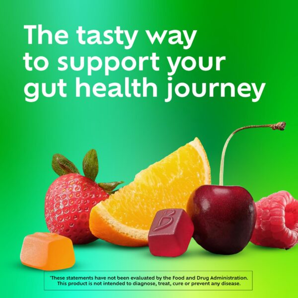 Benefiber fibra gomitas para salud intestinal y digestiva