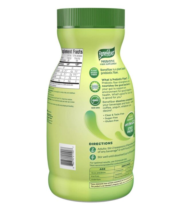 Paquete Benefiber fibra en polvo 190 porciones