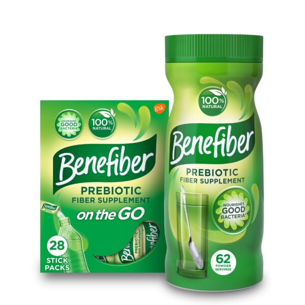 Paquete de Benefiber polvo prebiótico diaria salud digestiva