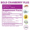 Beneficios antioxidantes suplemento Bold Cranberry Plus vegano