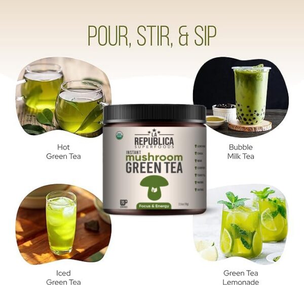 Version 1.0.0 Beneficios del té verde con hongos para la salud