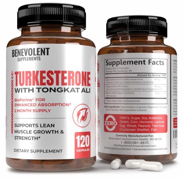 Frasco de Turkesterona 8000 mg