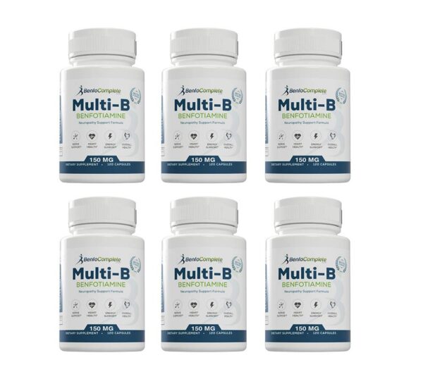 Benfotiamine Multi-B suplemento neuropatía pack 6 botellas