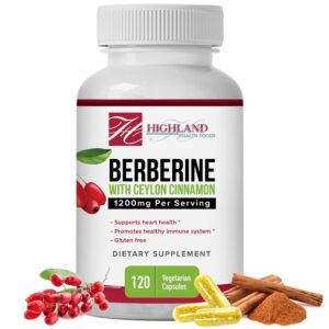 Version 1.0.0 Frasco de Berberina 1200mg con Canela de Ceilán Highland Health Foods