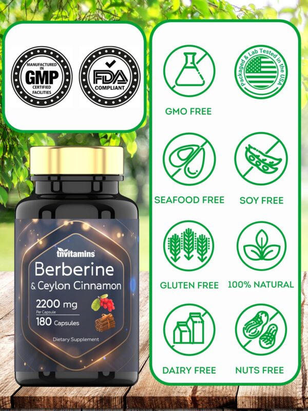 Berberina y canela de Ceilán en cápsulas para circulación sana