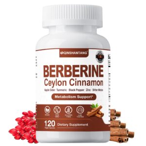 Version 1.0.0 Botella de suplemento Berberina con Canela de Ceilán 7 en 1 QIN SHAN TANG