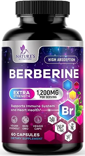 Berberina HCL 1200mg Nature's Nutrition frasco