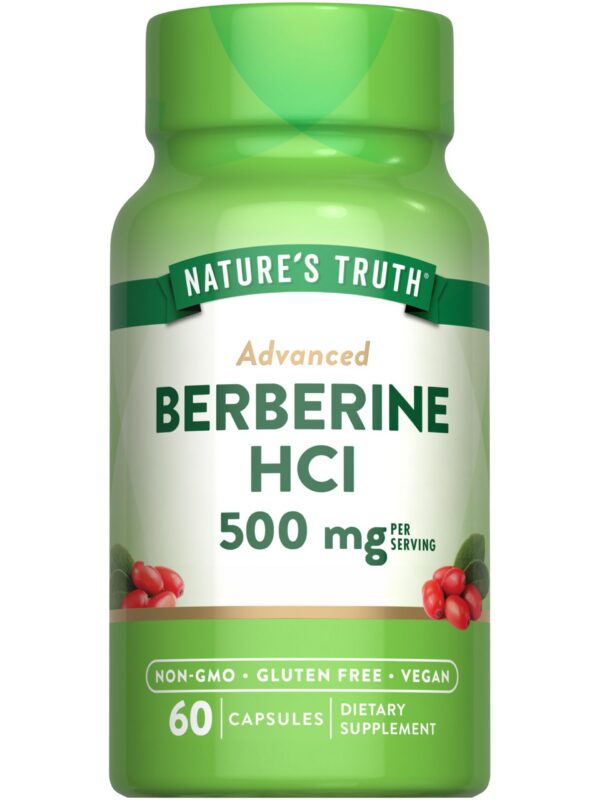 Cápsulas Nature's Truth Berberina HCl 500 mg