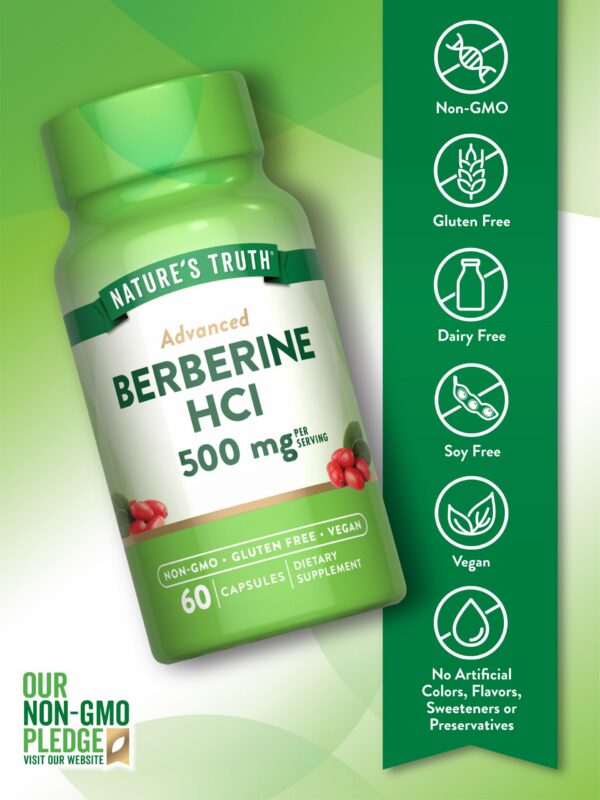 Frasco Nature's Truth Berberina HCl 500 mg