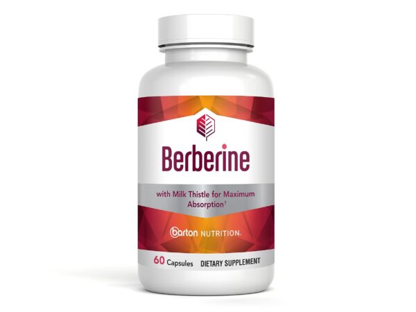 Berberina HCL 800mg con Cardo Mariano Barton Nutrition frasco