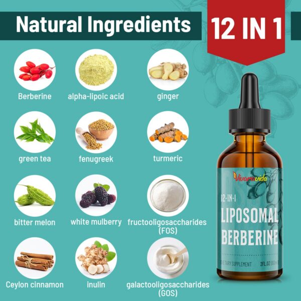 Frasco Berberina liposomal 3000 mg