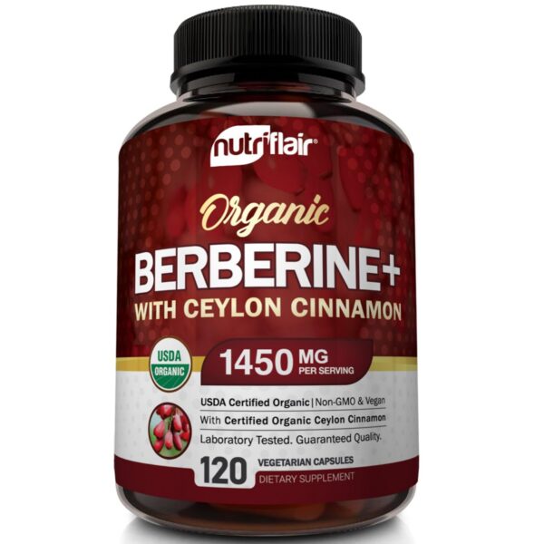Berberina orgánica NutriFlair cápsulas 120 unidades