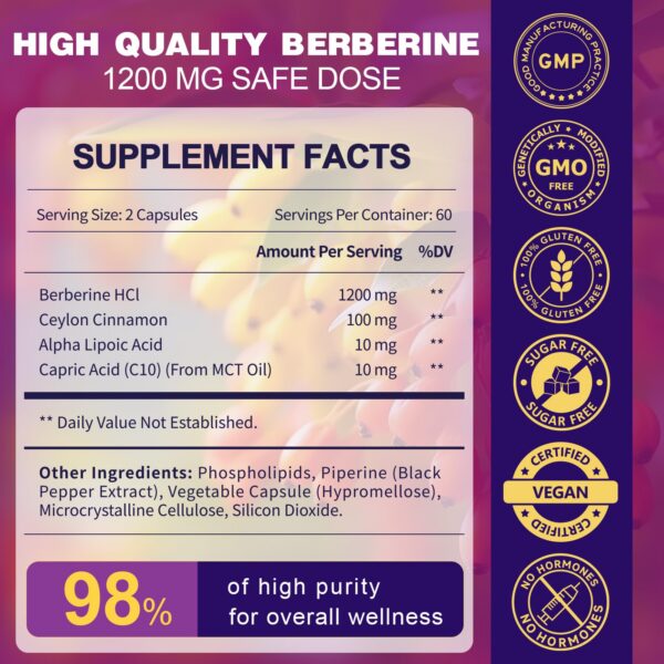 Berberina ZEBORA con canela de Ceilán y antioxidantes en cápsulas