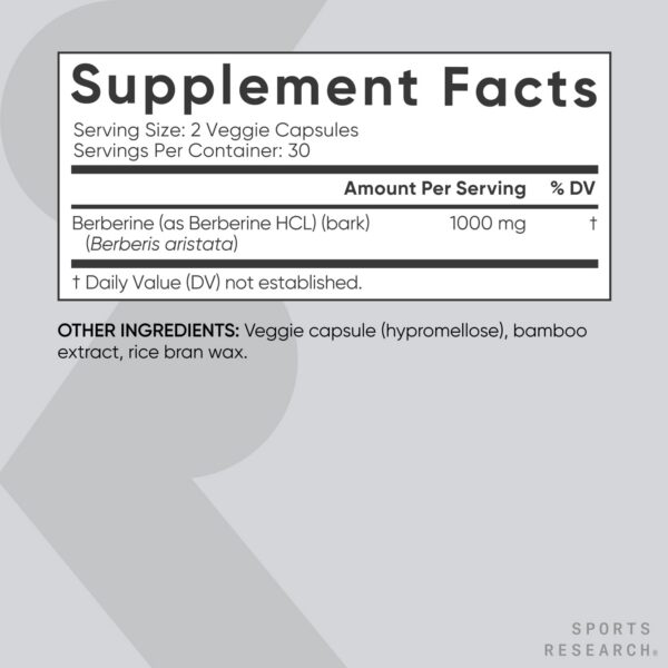 Frasco de Berberine y Omega-3