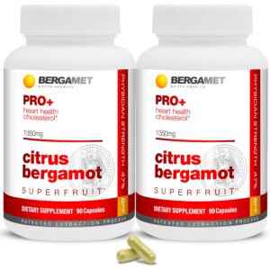 BergaMet Citrus Bergamot PRO+ suplemento 180 cápsulas premium