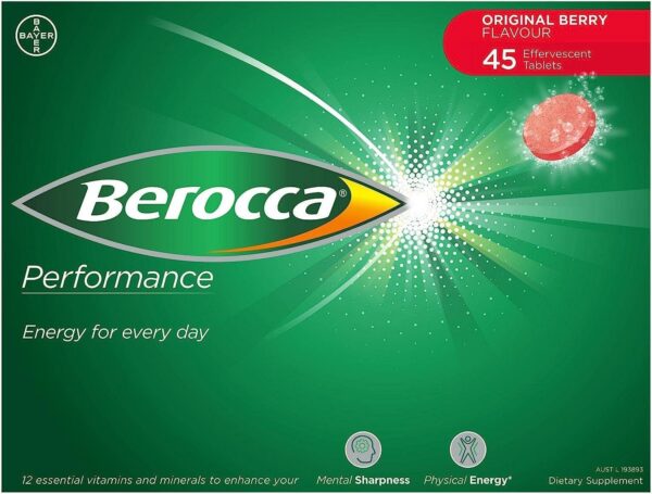 Version 1.0.0 Berocca Performance Original caja con tabletas efervescentes