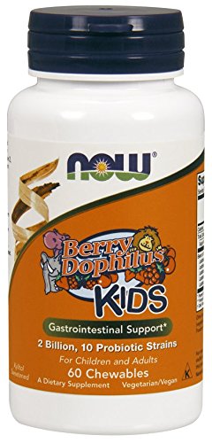 BerryDophilus Now Foods suplemento probiótico 60 cápsulas paquete doble