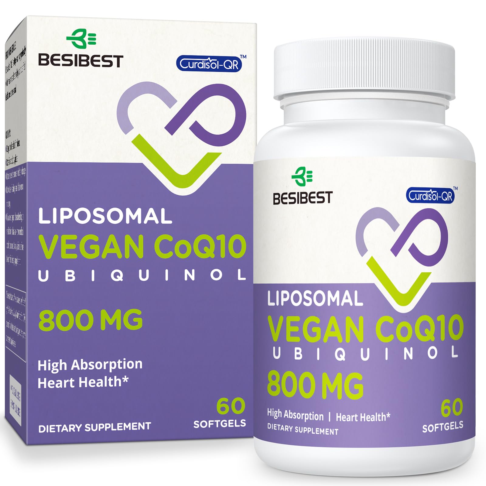 Besibest Ubiquinol CoQ10, 800 mg