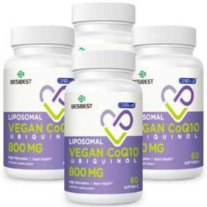 Besibest CoQ10 ubiquinol liposomal frasco frontal