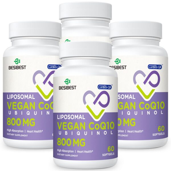 Besibest CoQ10 ubiquinol liposomal frasco frontal